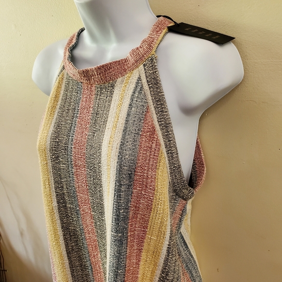 New with Tags W5 Anthropologie stripped Halterneck - Picture 2 of 8